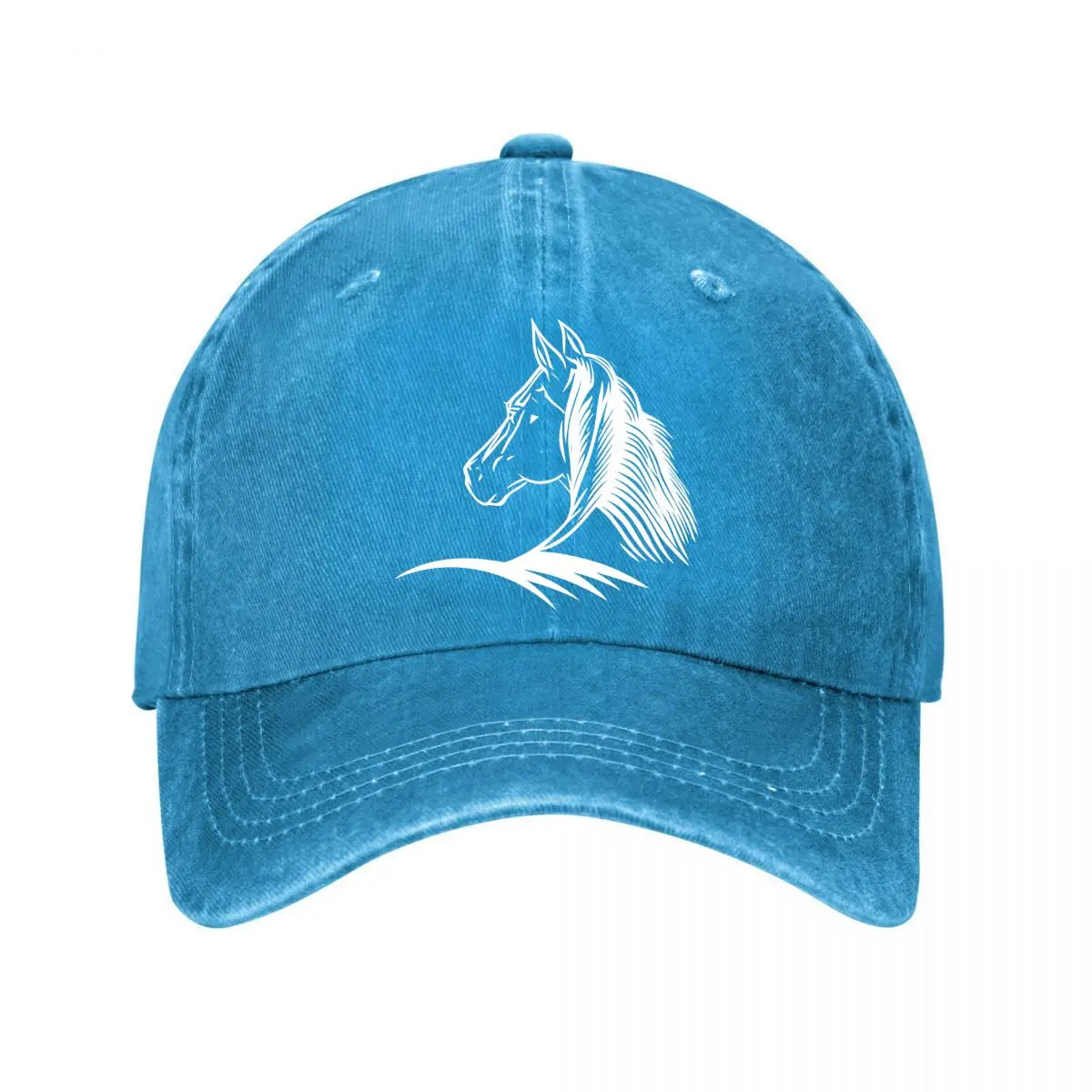 Vintage Horse Washed Cotton Adjustable Baseball Cap