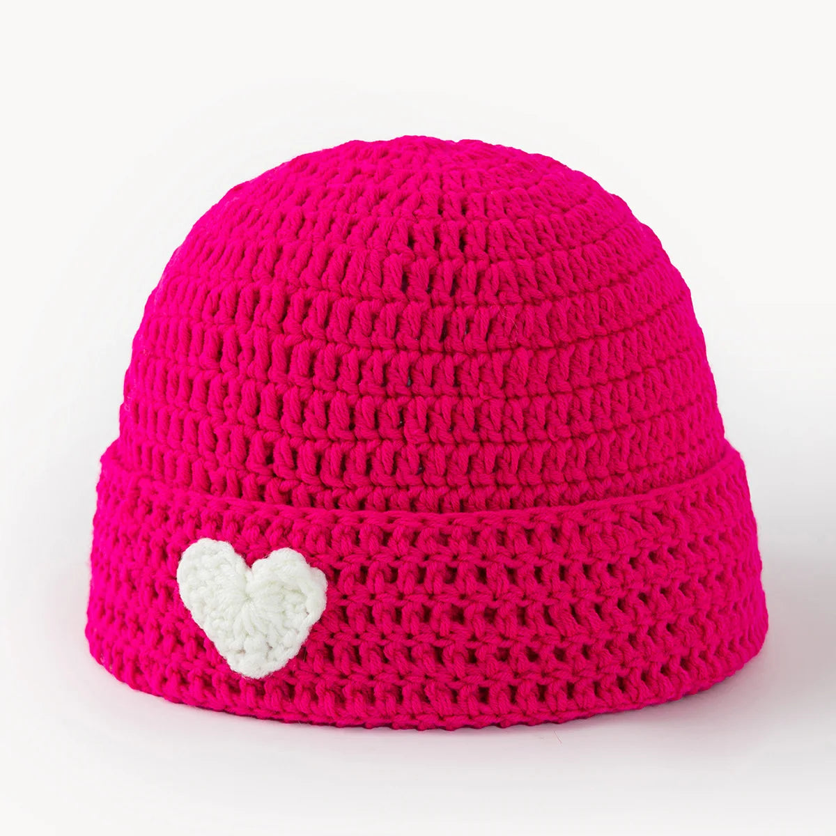 Handmade Crochet Love Yarn Winter Bucket Hat