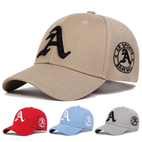 Unisex Gothic Letter A Embroidery Baseball Caps