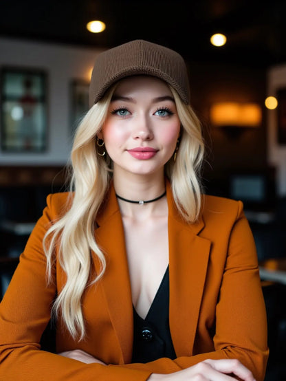 Japanese Corduroy Solid Color Baseball Cap