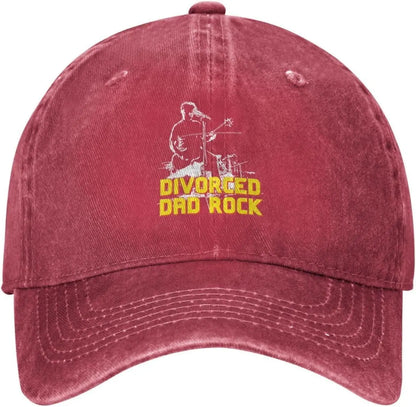 Divorced Dad Rock Distressed Washed Cotton Baseball Cap