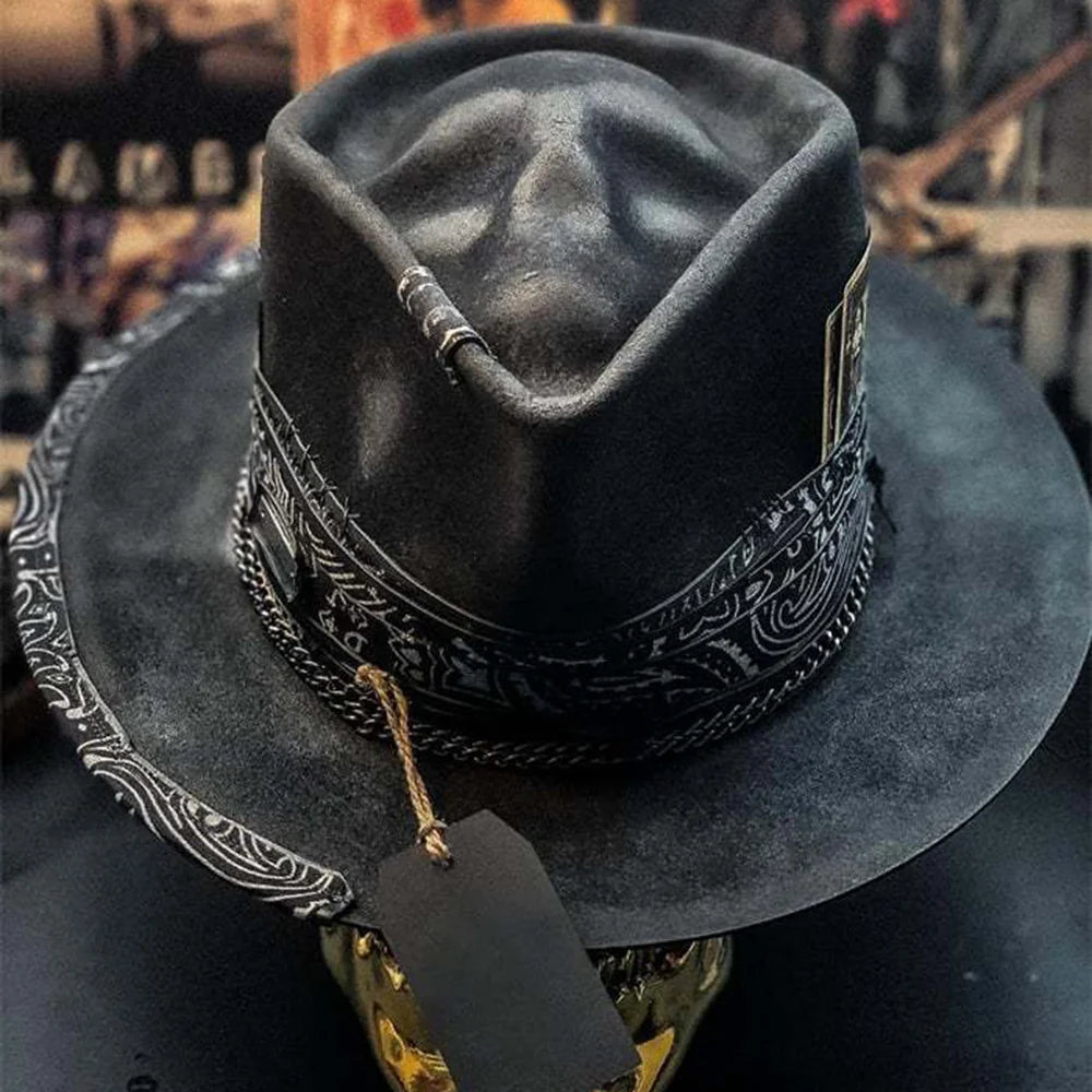 Gothic Skull Style Cowboy Bucket Hat