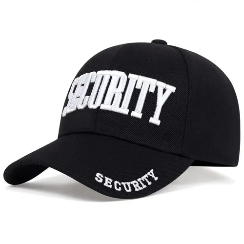 Unisex Security Embroidery Baseball Cap