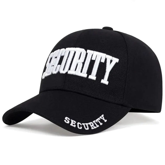 Unisex Security Embroidery Baseball Cap