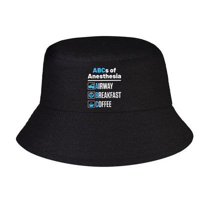 Anesthesia ABCs Humorous Text Design Bucket Hat