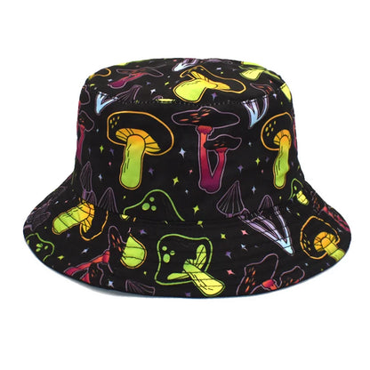 Cartoon Mushroom Printing Bucket Hat