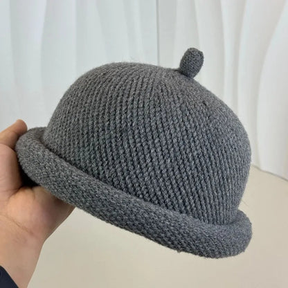 Japanese Knitted Melon Skin Bucket Hat