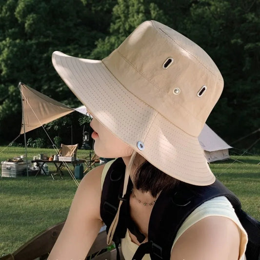 Outdoor Camping Drawstring Bucket Hat