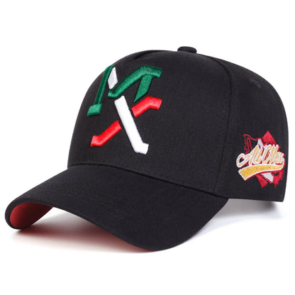 Unisex MX Letter Embroidery Baseball Caps