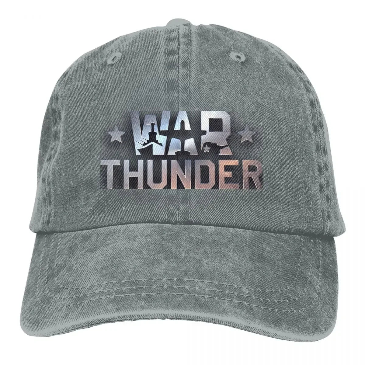 War Thunder Distressed Denim Baseball Cap