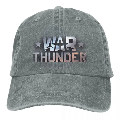 War Thunder Distressed Denim Baseball Cap