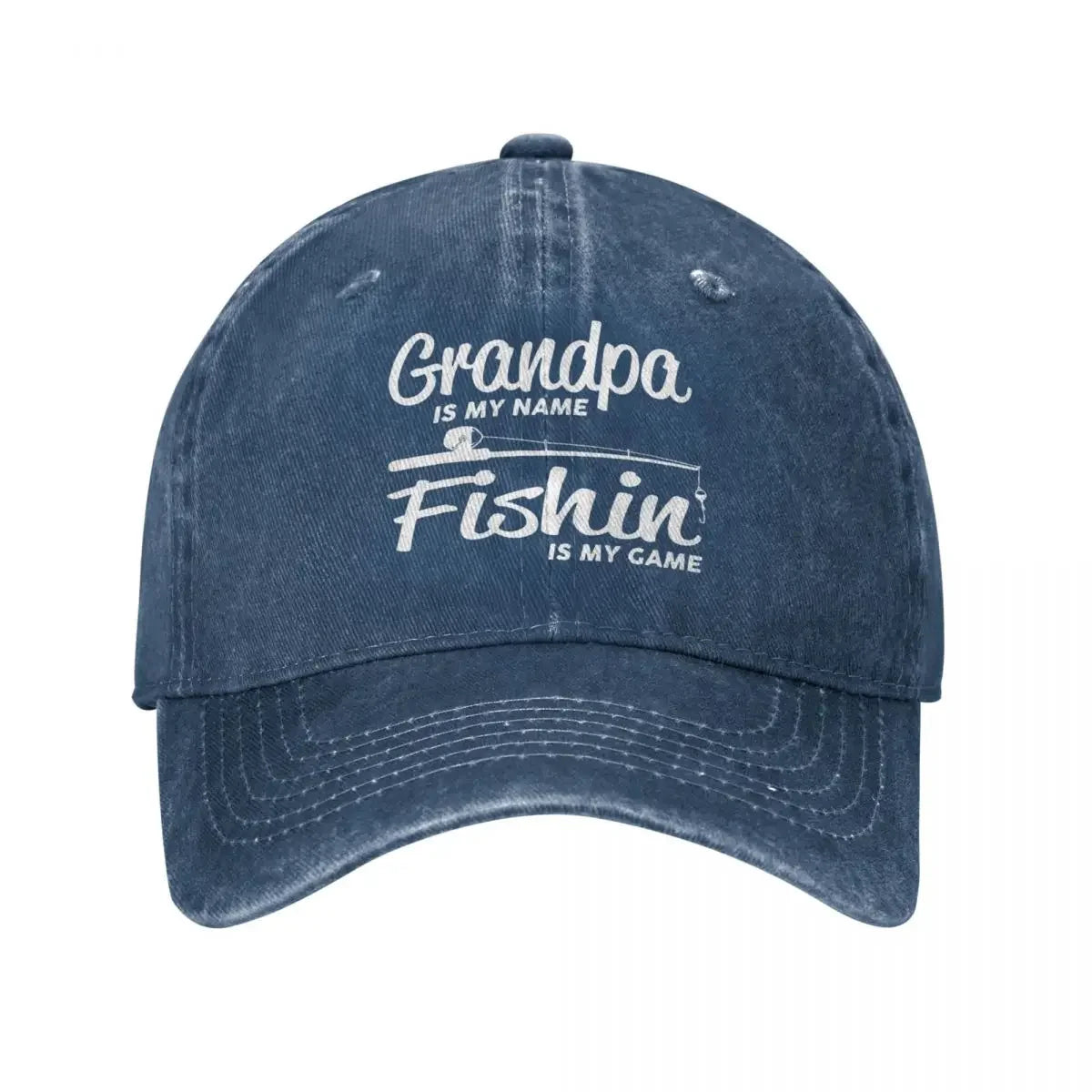 Vintage Fishing Distressed Baseball Cap