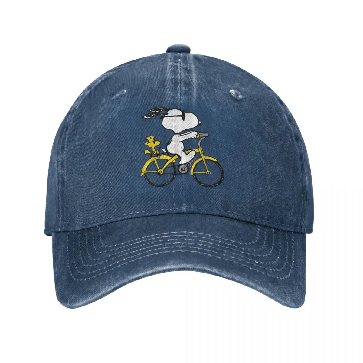 Vintage Snoopy Woodstock Riding Baseball Cap