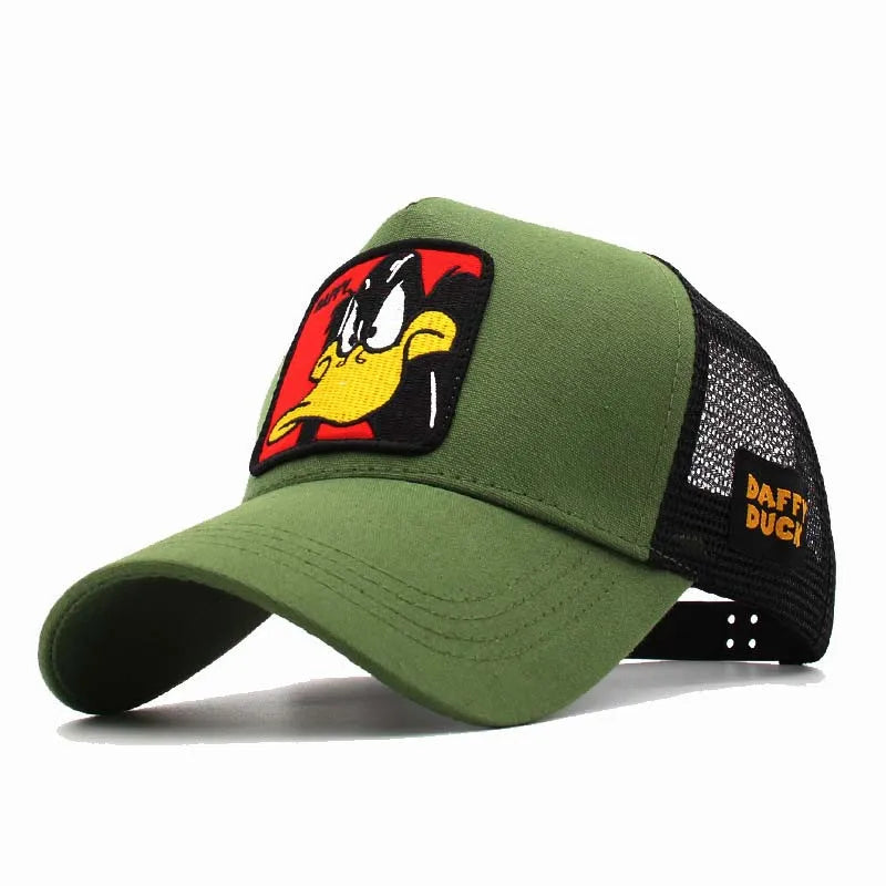 Anime Duck Patch Snapback Baseball Cap