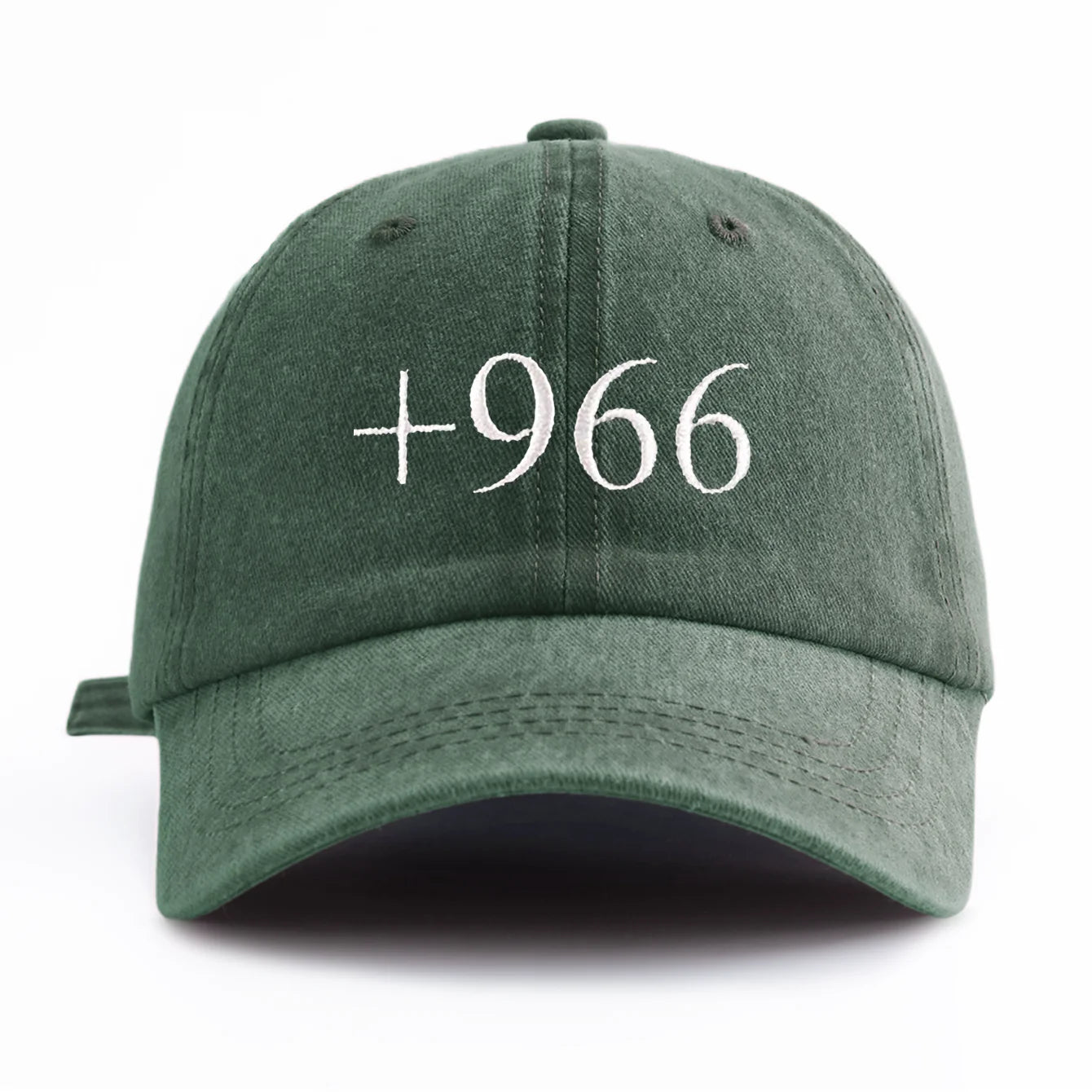 Vintage +966 Embroidered Minimalist Dad Baseball Cap