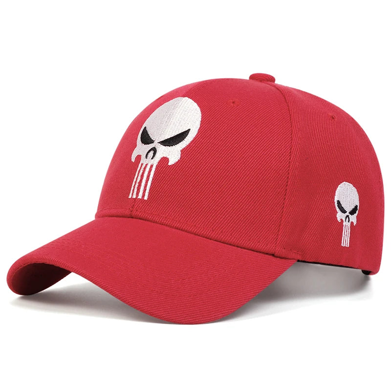 Unisex Skull Head Embroidery Casual Baseball Cap