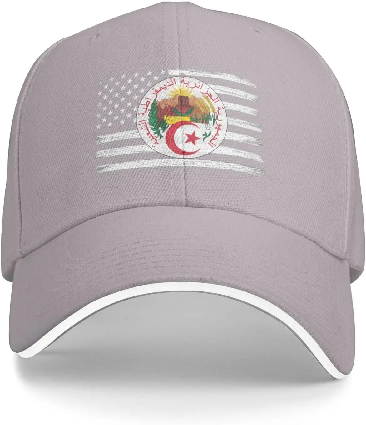 Algeria Emblem Distressed Flag Baseball Cap