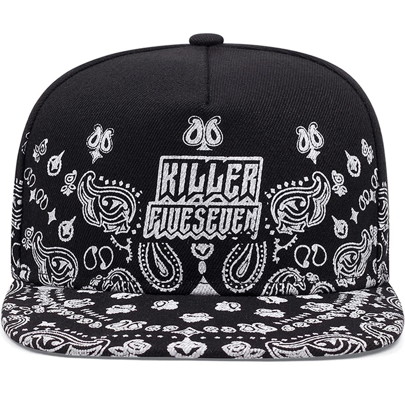 West Coast Cashew Flower Flat Edge Baseball Cap