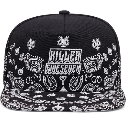 West Coast Cashew Flower Flat Edge Baseball Cap