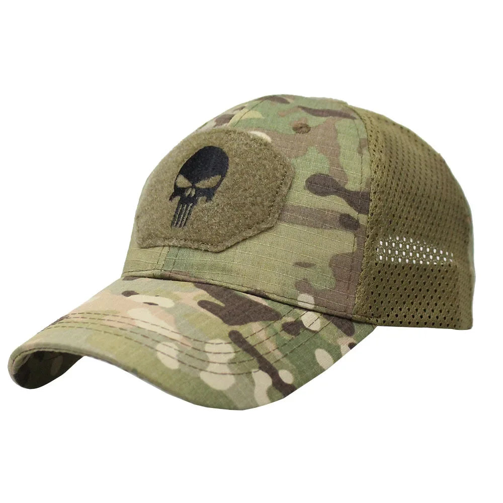 Camouflage Tactical Skull Baseball Cap