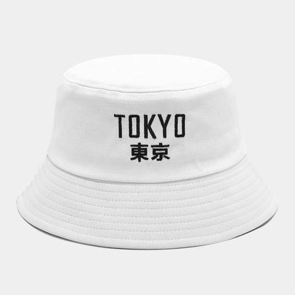 Tokyo Custom Text Cotton Fashion Trend Bucket Hat