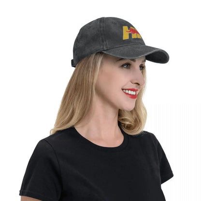 Lancia HF Elephant Distressed Denim Baseball Cap