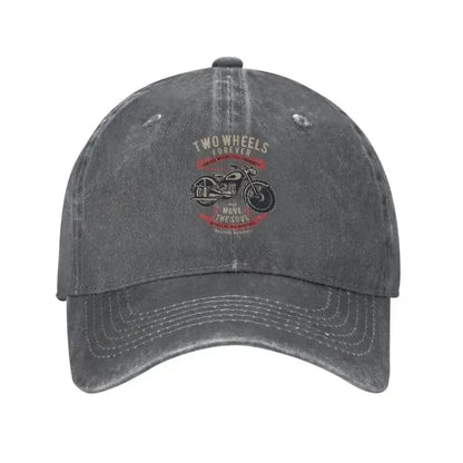 Vintage Cotton Motorcycle Community Adjustable Baseball Cap