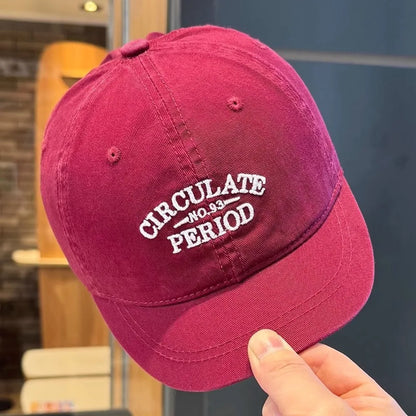 Vintage Letter Duckbill Baseball Cap