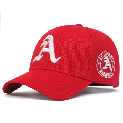 Unisex Gothic Letter A Embroidery Baseball Caps