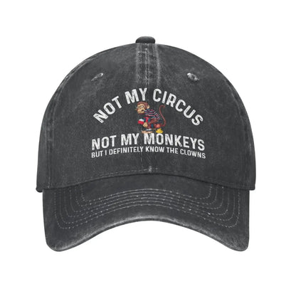 Not My Circus Vintage Dad Baseball Cap