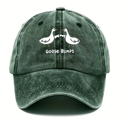Retro Goose Print Casual Dad Baseball Cap