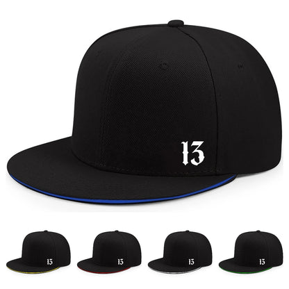 Adjustable Logo Flat Brimmed Hat