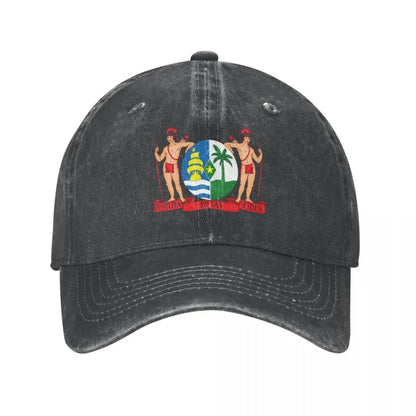 Coat Of Arms Suriname Print Baseball Cap