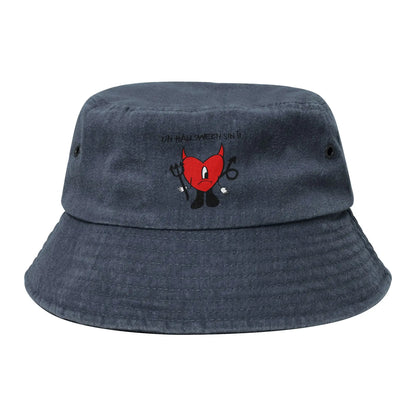 Bad Bunny Washed Denim Packable Bucket Hat