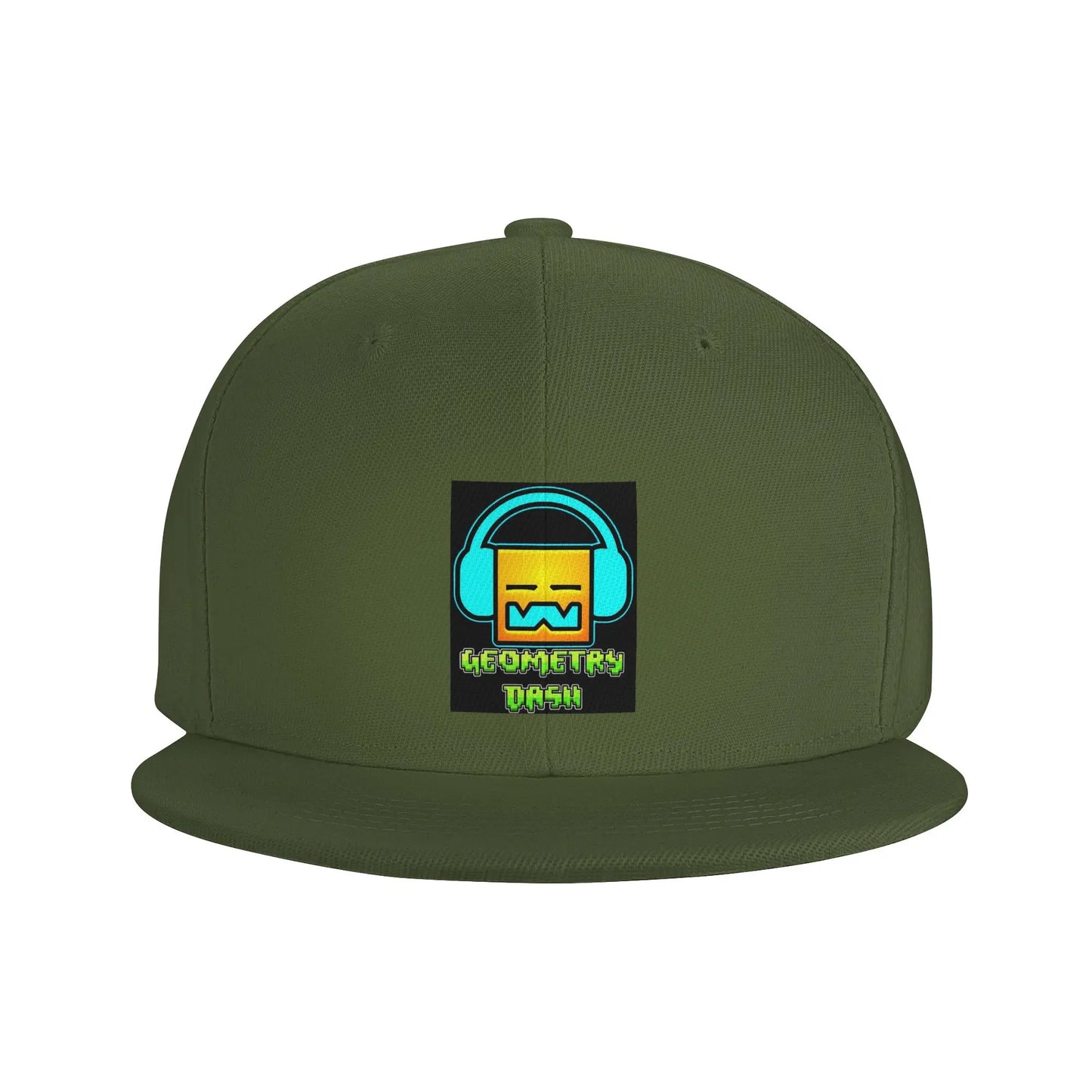 Geometry Dash Cute Geometric Game Design Snapback Cap