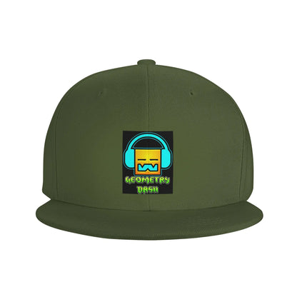 Geometry Dash Cute Geometric Game Design Snapback Cap