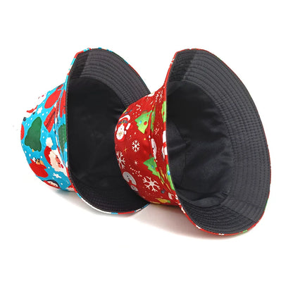 Santa Claus Christmas Printed Bucket Hat