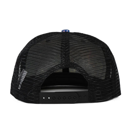 Peafowl Feather Printed Flat Visor Baseball Cap