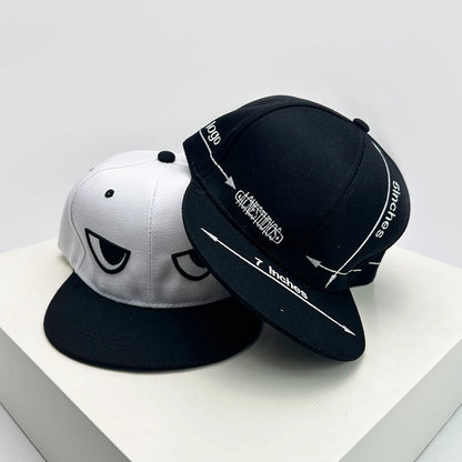 Arrow Eye Letter Embroidery Snapback Cap