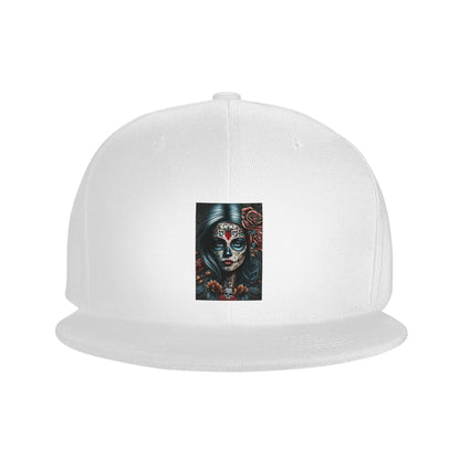 Mexico Skull Woman Vintage Dia De Los Muertos Snapback Cap