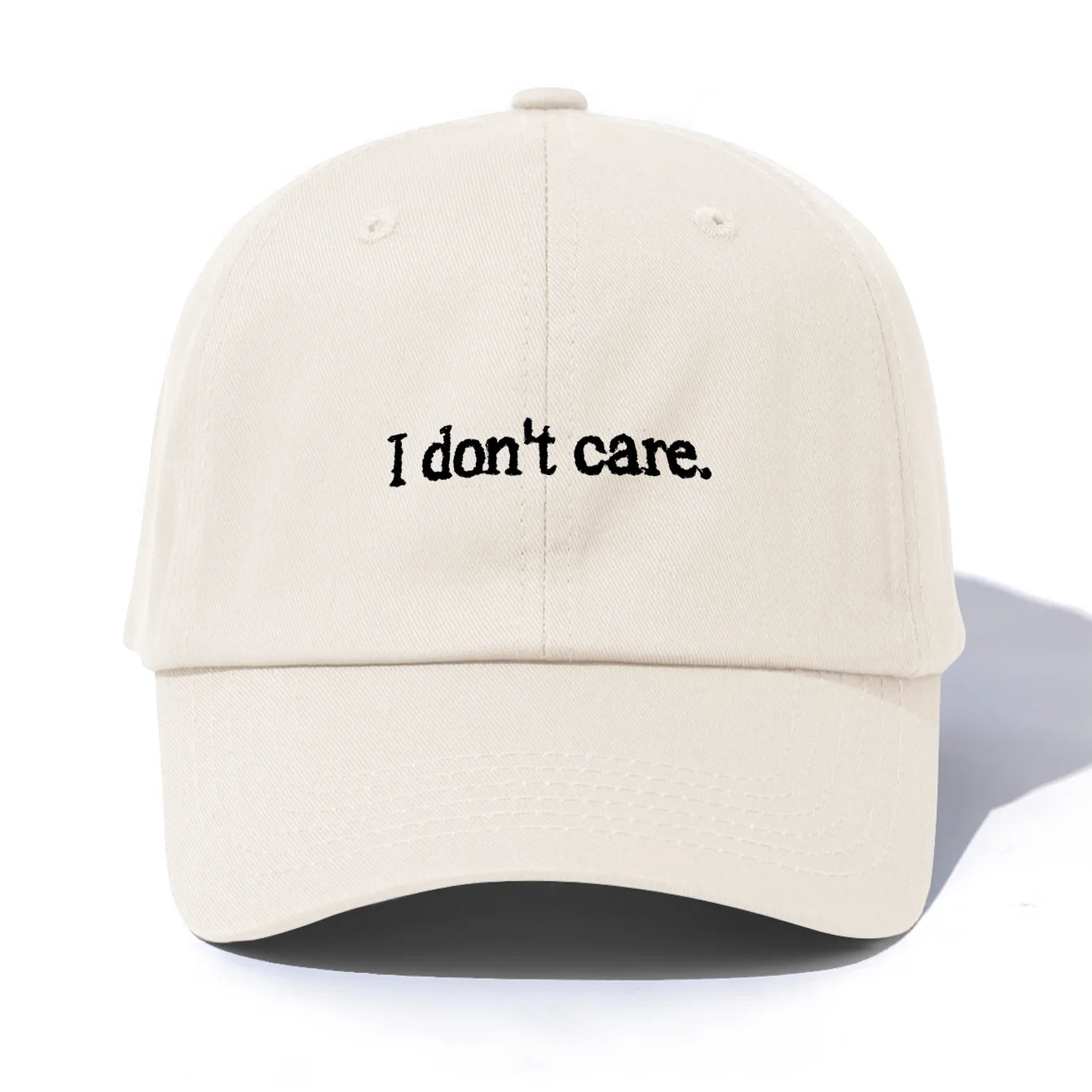 I Dont Care Embroidery Baseball Cap