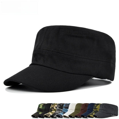 Camouflage Flat Brim Outdoor Baseball Hat