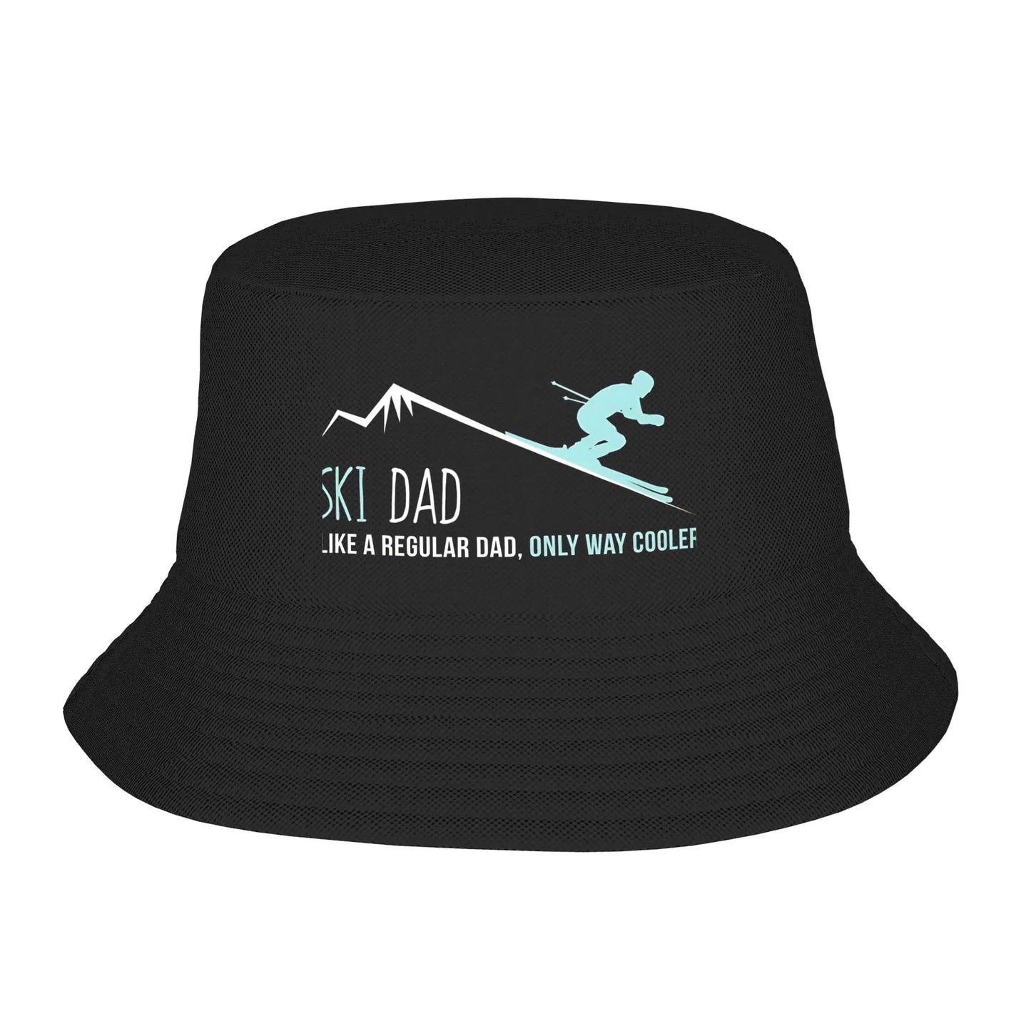 Unisex Funny Ski Dad Outdoor Bucket Hat