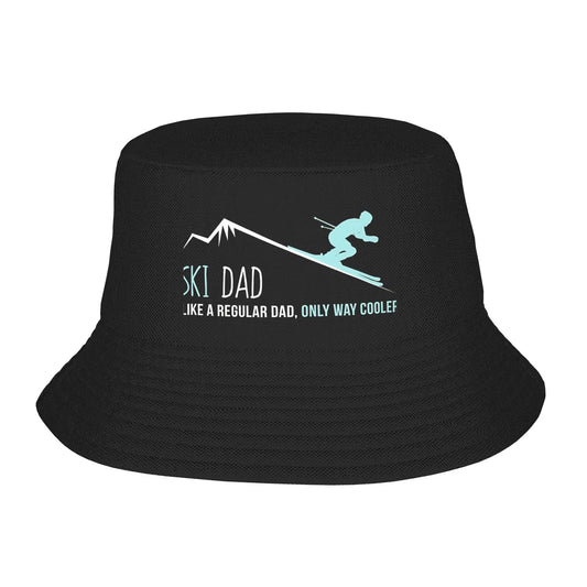 Unisex Funny Ski Dad Outdoor Bucket Hat