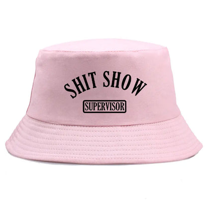 Shit Show Print Reversible Streetwear Bucket Hat