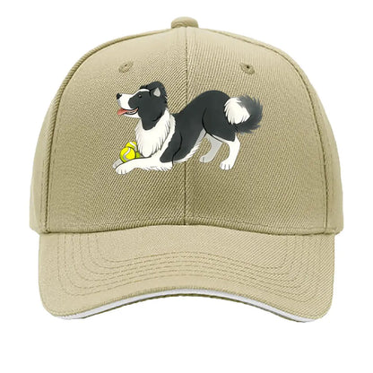 Border Collie Lightweight Breathable Sandwich Baseball Cap