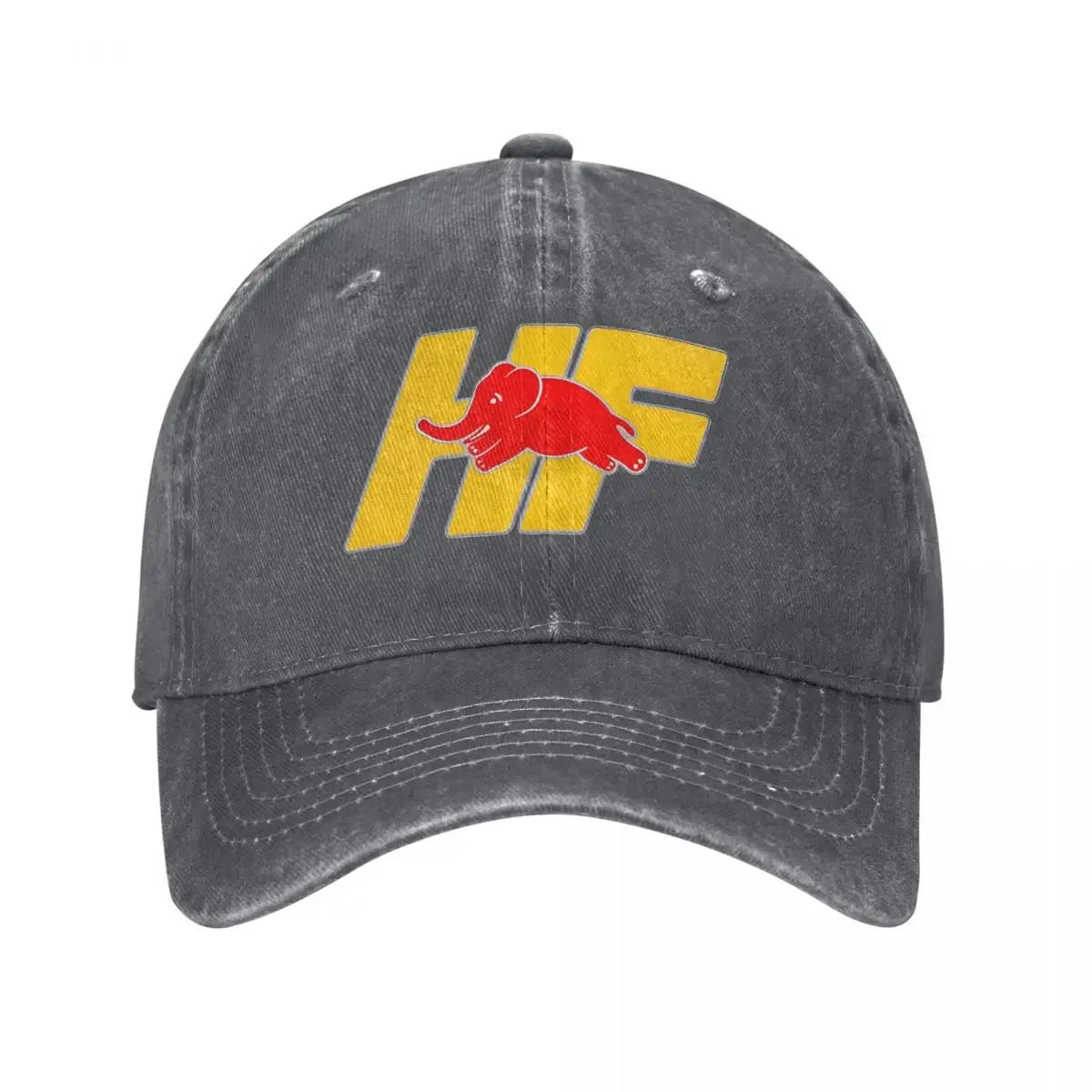 Lancia HF Elephant Distressed Denim Baseball Cap