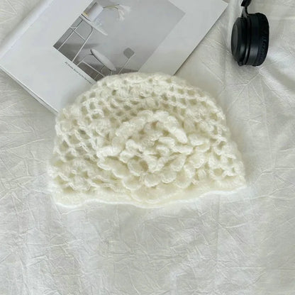 Bohemian 3D Floral Crochet Bucket Hat