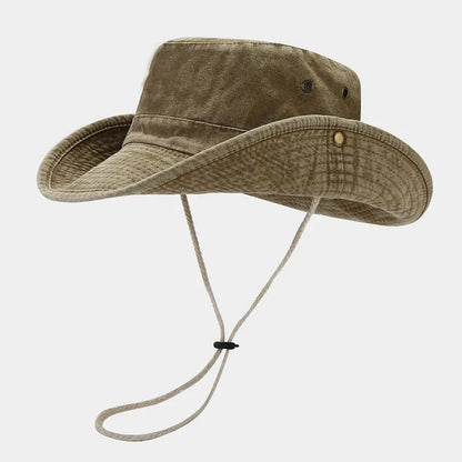 Cotton Solid Bucket Hat Unisex