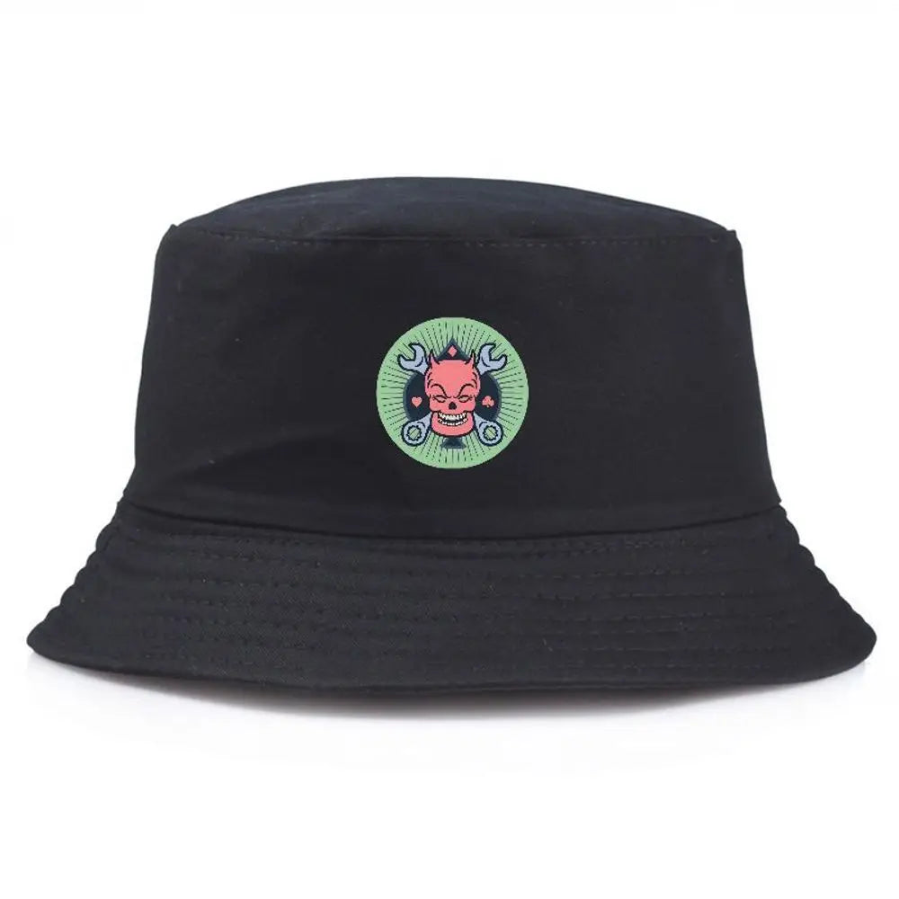 Unisex Cartoon Printed Bucket Hat